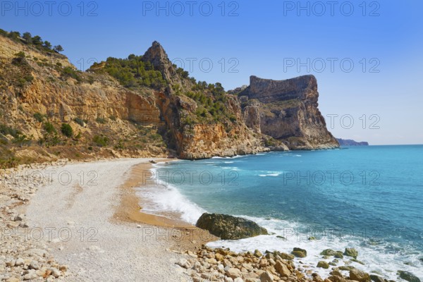 Cala del Moraig beach in Benitachell of Alicante at Spain