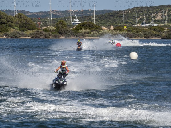 Olbia, Italy - September 16 - 20192 Aquabike world Championship gran prix of Italy