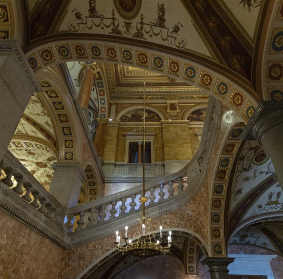 A picture of the ornate interior of the Hungarian State Opera