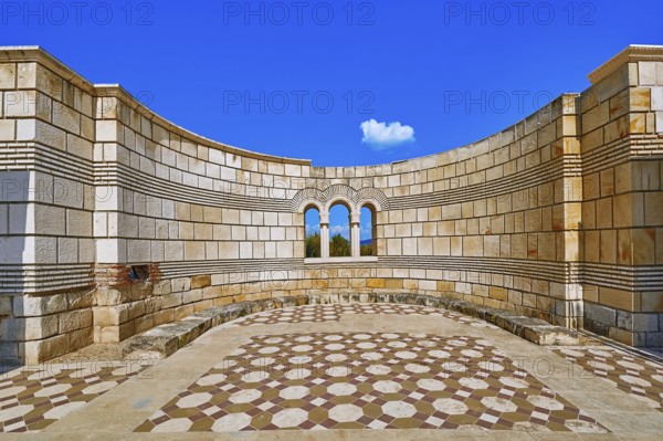 Ruins of the Great Basilica in Pliska, Bulgaria, Europe