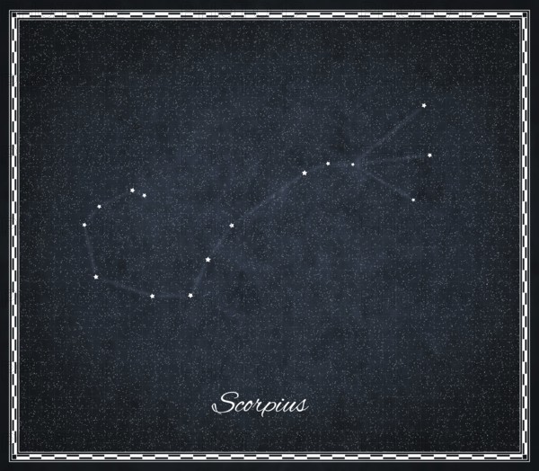 Scorpius star constellation, Night sky, Cluster of stars, Deep space, Scorpion Constellation