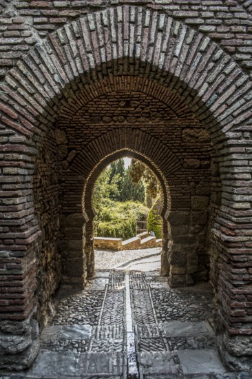 Malaga, Spain, April 2016: Castillo de gibralfaro, Malaga, Spain, Europe