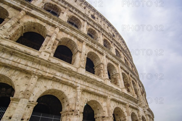 Colosseum, an oval amphitheatre and the most popular tourist attraction in Rome, Italy, Europe