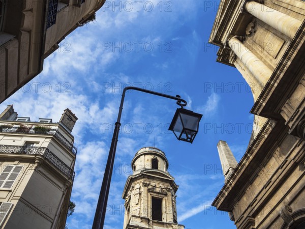 View of the Saint-Sulpice church in Paris, France, Europe
