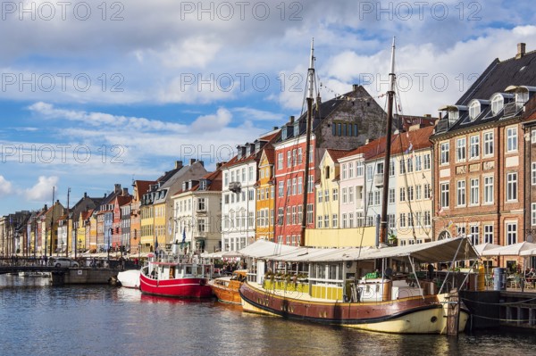 Nyhavn in the city of Copenhagen, Denmark, Europe