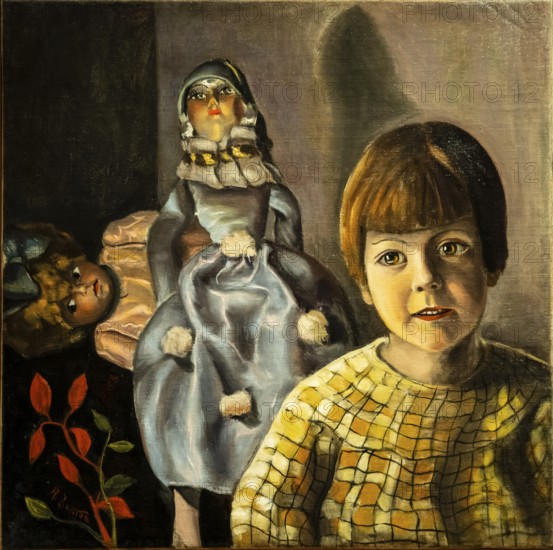 Ángeles Santos, Girl (Anita and the Dolls), 1929, oil on canvas, Patio Herreriano museum, Valladolid