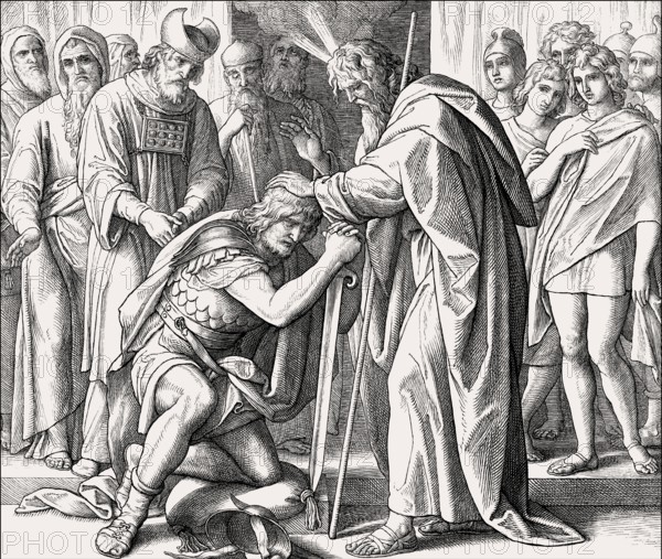 The Selection of Joshua, Old Testament, by Julius Schnorr von Carolsfeld, 1860