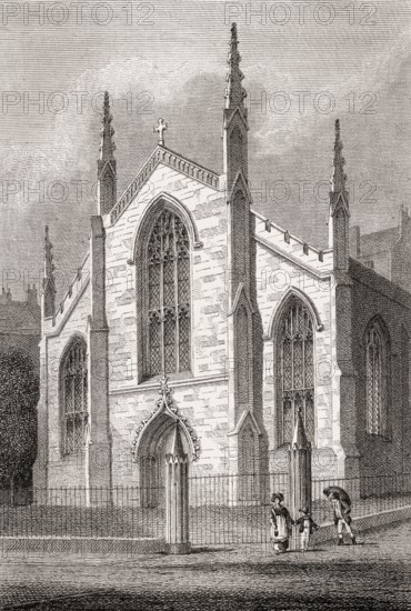 St Mary's Roman Catholic Cathedral, Broughton Street, Edinburgh, Scotland, 19th century, Views in Edinburgh by J. & H. S. Storer