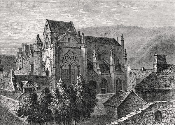 Trinity College Kirk, a royal collegiate church demolished in 1848, Edinburgh, Scotland, 18th century