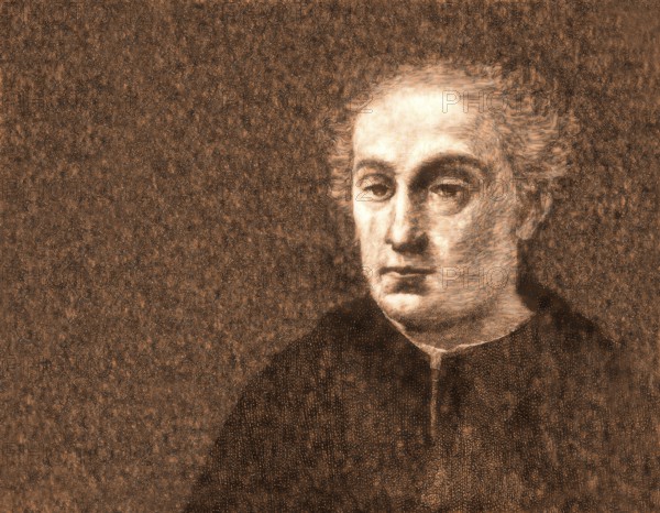 Christopher Columbus, 1451, 1506, Italian navigator, digitally edited