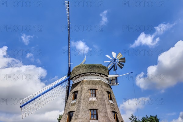 Typical Dutch windmill in Banzkow in Germany