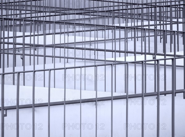Abstract pattern formed by a zigzag staircase