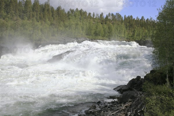 Malselvfoss in Troms, Northern Norway
