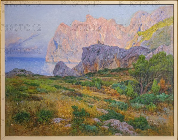 Cala de Sant Vicenç, 1950, Llorenç Cerda, oil on canvas, pollensa museum, Majorca, Balearic Islands, Spain, Europe