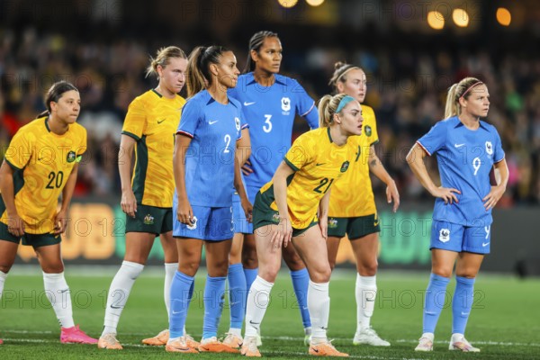 MELBOURNE, AUSTRALIA, JULY 14 : Australia Vs France World Cup 2023 Send Off Friendly Match on 14th July 2023