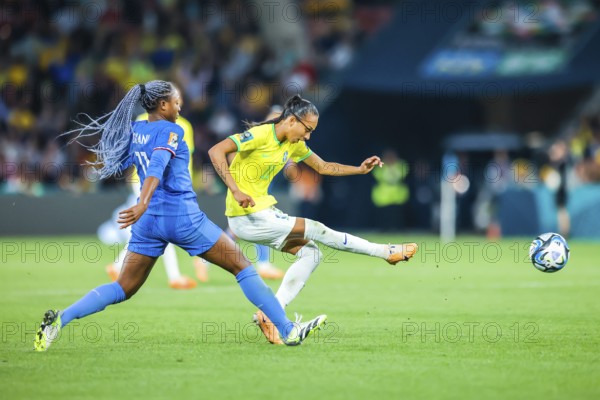BRISBANE, AUSTRALIA, JULY 29: Brazil plays France at the FIFA Women's World Cup Australia New Zealand 2023 at Brisbane Stadium on July 29, 2023