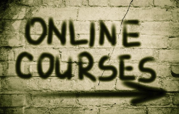 Online Courses Concept