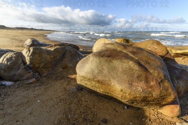 Coastline of the Atlantic coast near Les Sables d'Olonne. France