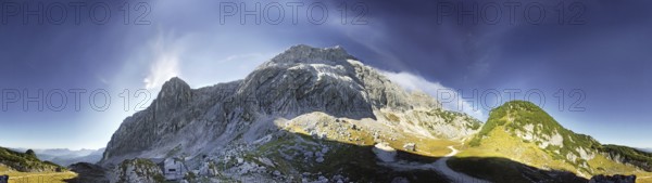360° panorama of the Alpspitze, Garmisch-Partenkirchen, Bavaria, Germany 360° panoramic of the Alpspitze, Garmisch-Partenkirchen, bavarian, Germany, Europe