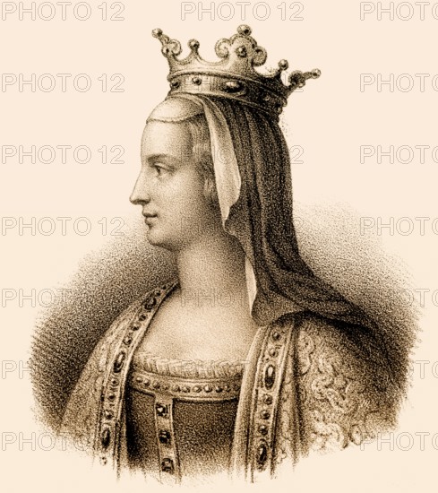 Adélaïde of Paris or Aélis, Adelheid von Friaul, c. 850/853-901, the second wife of Louis the Stammerer, King of Western Francia