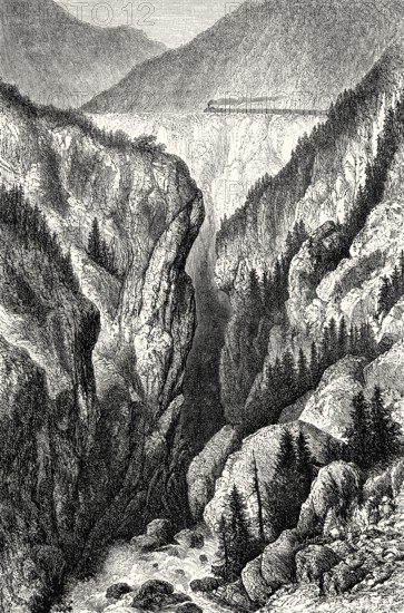 The Mont Cenis Pass Railway, Savoie, France, 1868 to 1871, Europe