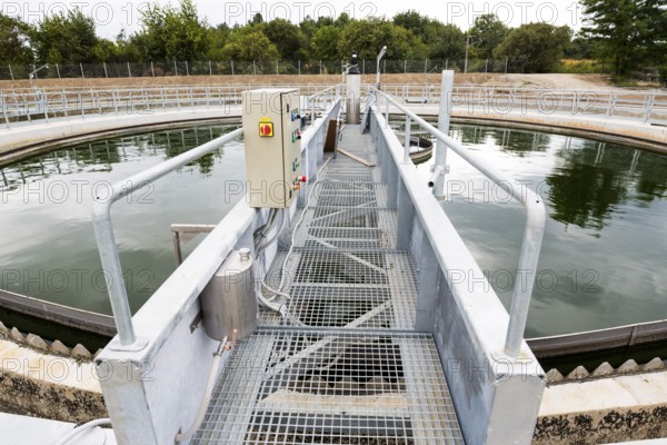 Sludge Recirculation Clarifier Solid Contact Sedimentation Tank. Wastewater treatment plant. Wastewater treatment is a process used to convert dirty wastewater into an effluent that can be either returned to the water cycle with minimal environmental issues or reused