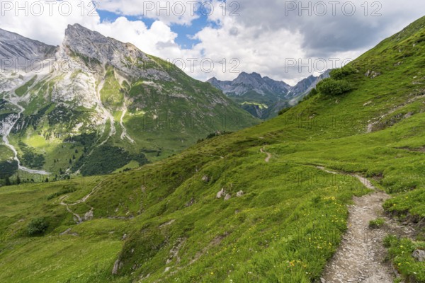 Fantastic hike in the Lechquellen Mountains in Vorarlberg Austria near Lech, Warth, Bludenz