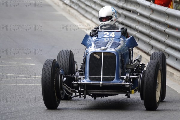 ERA R4A from 1935, parade of vintage pre-war racing cars, 11th Grand Prix Monaco Historique 2018, Principality of Monaco