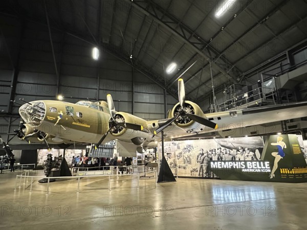 May 24, 2023-Dayton, OH: The Memphis Belle B-17F aircraft on display at the National Museum of the United States Air Force