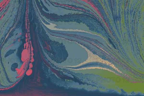 Abstract creative marbling pattern for fabric, design background texture