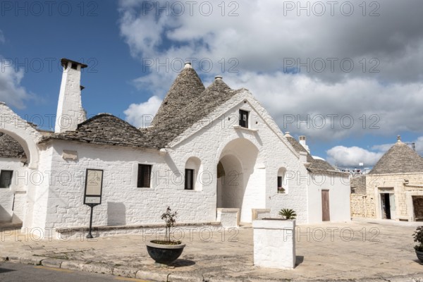 Famous trullo Sovrano in Alberobello, Southern Italy