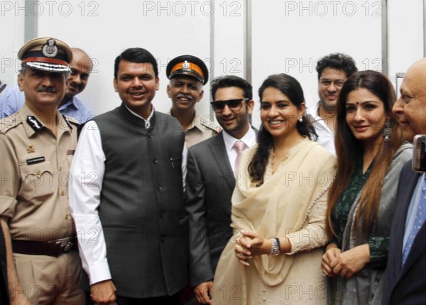 Mumbai Police Datta Padsalgikar Chief Minister Devendra Fadnavis BJP leader Shain Adar Poonawalla actor Raveena Tandon