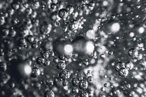 Underwater bubbles Abstract background .Air bubbles in water background