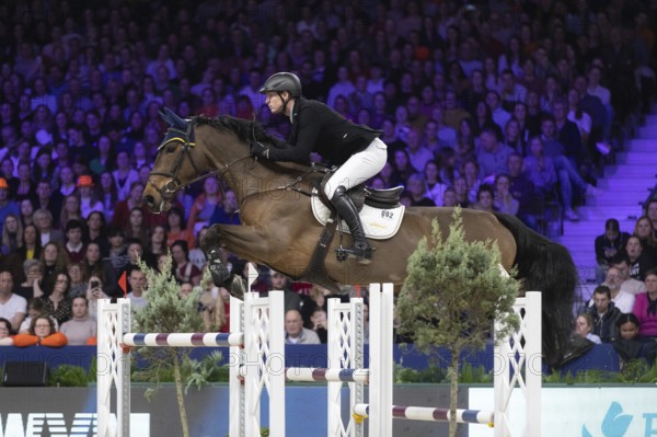 Daniel Coyle of Ireland competes in 1.60m FEI Jumping World Cup at Jumping Amsterdam in Amsterdam, The Netherlands, Europe