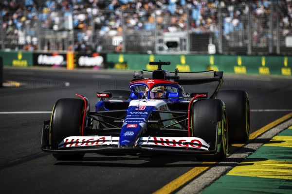 MELBOURNE, AUSTRALIA, MARCH 22: Daniel Ricciardo of Australia drives the Visa Cash App RB Formula One Team VCARB 01 during first practice in the 2024 Australian Grand Prix at Albert Park in Melbourne, Australia, Oceania