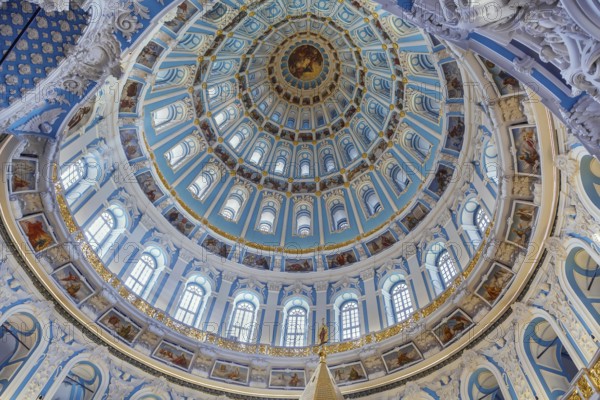 Interior of Resurrection Cathedral in New Jerusalem Monastery, Russia, Europe