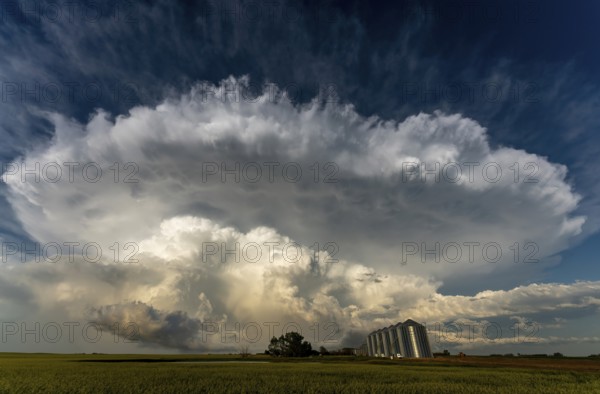 Summer Storms in the Canadian Prairies Dramatic Scenes