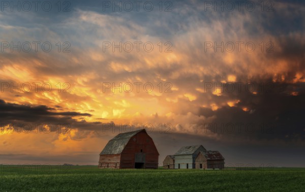 Summer Storms in the Canadian Prairies Dramatic Scenes