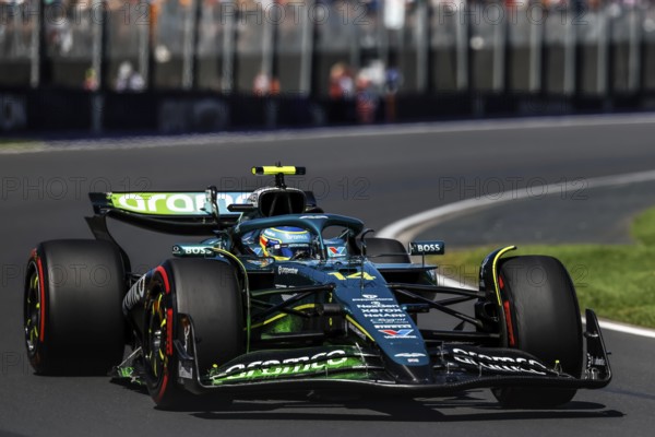MELBOURNE, AUSTRALIA - MARCH 14: Fernando Alonso of Spain drives the Aston Martin Aramco F1 Team AMR25 during first practice in the Australian Formula 1 Grand Prix at Albert Park in Melbourne, Australia, Oceania