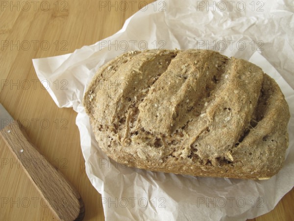 Home-baked wholemeal bread