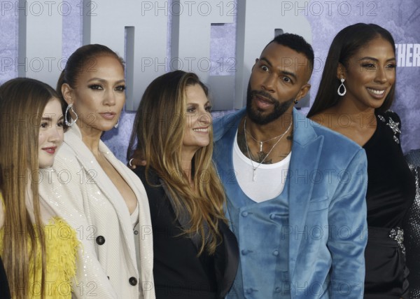 Lucy Paez, Jennifer Lopez, Niki Caro, Omari Hardwick and Yvonne Senat Jones at the Los Angeles premiere of Netflix's 'The Mother' held at the Regency Theater in Westwood, USA on May 10, 2023., Los Angeles, California, USA, North America