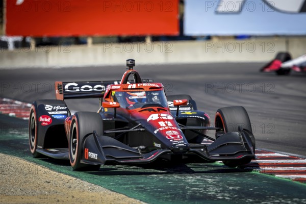 CHRISTIAN LUNGAARD (45) of Hedensted, Denmark practices for the Firestone Grand Prix of Monterey at WeatherTech Raceway Laguna Seca in Salinas, CA