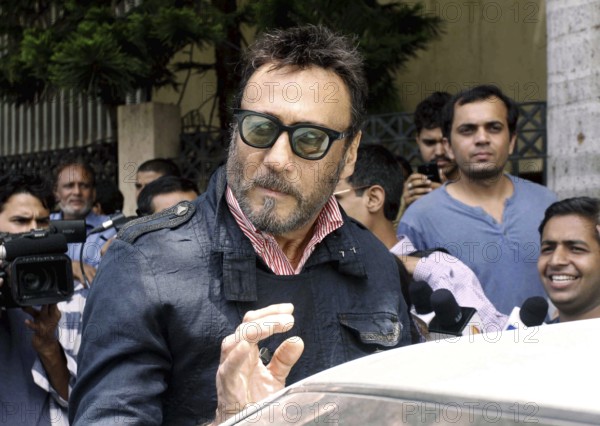 Bollywood actor Jackie Shroff during the inauguration of Aadesh Shritastava Chowk in Mumbai, India on September 4, 2016