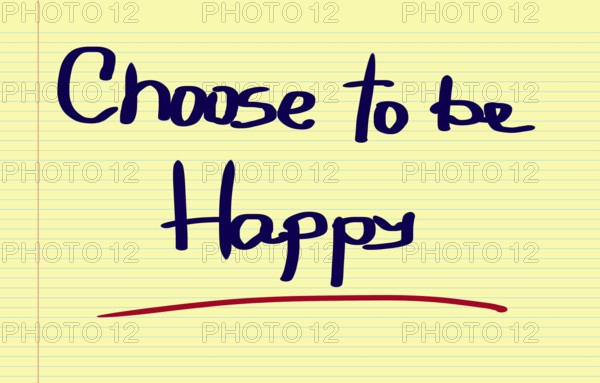Choose To Be Happy Concept