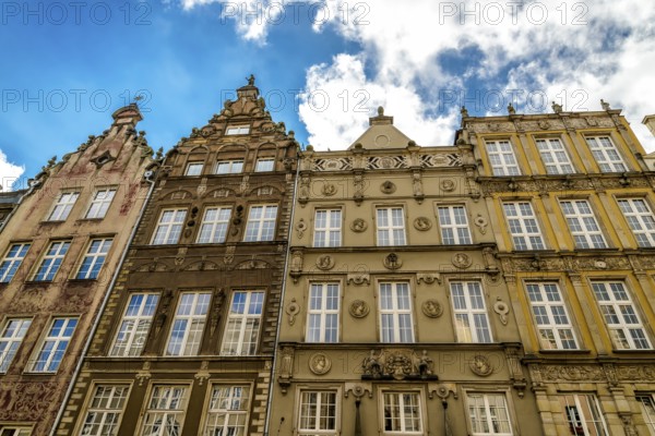 Old town centre of Gdansk in Poland on the Baltic coast