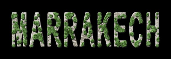Marrakech Reforestation and Biophilia, Marrakech Green Typography