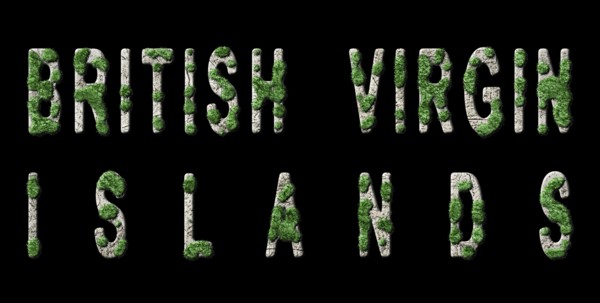 Virgin Islands British Reforestation and Climate Message, Sustainable Green Typography, Green Agenda