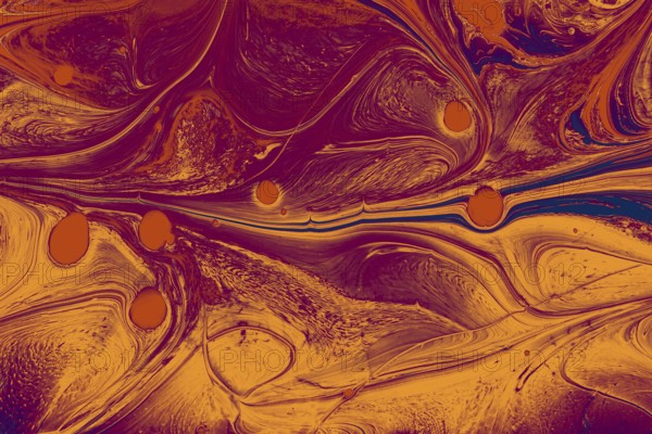 Traditional Ottoman Turkish marbling art patterns as abstract colorful background