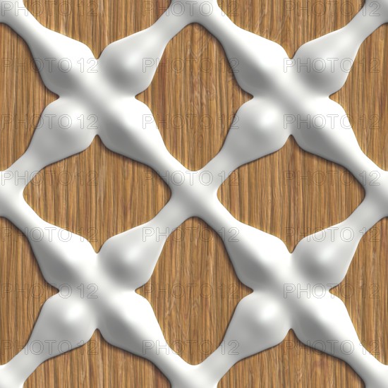 3D effect seamless background, wallpaper decoration pattern