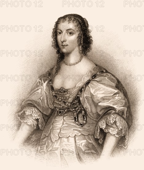 Henrietta oder Henriette Maria von Frankreich, 1609-1669, Königingemahlin von England, Schottland und Irland als Ehefrau von König Karl I.